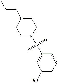 3-[(4-propylpiperazin-1-yl)sulfonyl]aniline 结构式