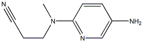 3-[(5-aminopyridin-2-yl)(methyl)amino]propanenitrile 结构式