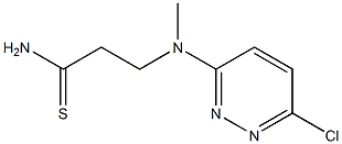 3-[(6-chloropyridazin-3-yl)(methyl)amino]propanethioamide 结构式