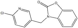 3-[(6-chloropyridin-3-yl)methyl]-2,3-dihydro-1,3-benzoxazol-2-one 结构式