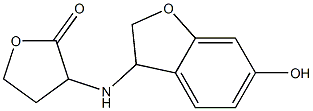 3-[(6-hydroxy-2,3-dihydro-1-benzofuran-3-yl)amino]oxolan-2-one 结构式