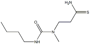 3-[(butylcarbamoyl)(methyl)amino]propanethioamide 结构式