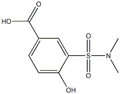 3-[(dimethylamino)sulfonyl]-4-hydroxybenzoic acid 结构式