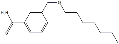 3-[(heptyloxy)methyl]benzene-1-carbothioamide 结构式