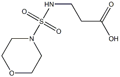 3-[(morpholine-4-sulfonyl)amino]propanoic acid 结构式