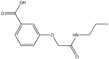 3-[(propylcarbamoyl)methoxy]benzoic acid 结构式