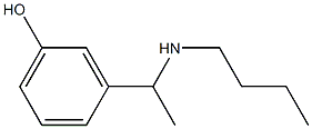 3-[1-(butylamino)ethyl]phenol 结构式