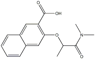 3-[1-(dimethylcarbamoyl)ethoxy]naphthalene-2-carboxylic acid 结构式
