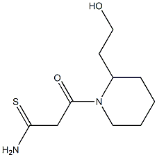 3-[2-(2-hydroxyethyl)piperidin-1-yl]-3-oxopropanethioamide 结构式