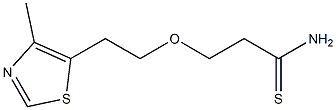 3-[2-(4-methyl-1,3-thiazol-5-yl)ethoxy]propanethioamide 结构式