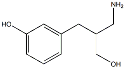 3-[2-(aminomethyl)-3-hydroxypropyl]phenol 结构式