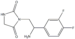 3-[2-amino-2-(3,4-difluorophenyl)ethyl]imidazolidine-2,4-dione 结构式