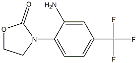 3-[2-amino-4-(trifluoromethyl)phenyl]-1,3-oxazolidin-2-one 结构式