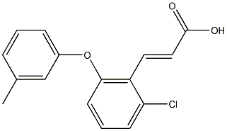 3-[2-chloro-6-(3-methylphenoxy)phenyl]prop-2-enoic acid 结构式