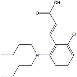 3-[2-chloro-6-(dibutylamino)phenyl]prop-2-enoic acid 结构式