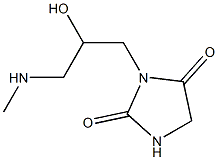 3-[2-hydroxy-3-(methylamino)propyl]imidazolidine-2,4-dione 结构式