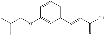 3-[3-(2-methylpropoxy)phenyl]prop-2-enoic acid 结构式