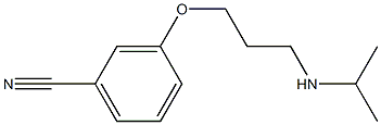 3-[3-(propan-2-ylamino)propoxy]benzonitrile 结构式