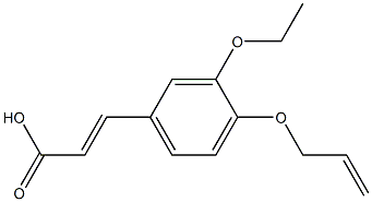 3-[3-ethoxy-4-(prop-2-en-1-yloxy)phenyl]prop-2-enoic acid 结构式