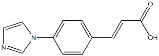 3-[4-(1H-imidazol-1-yl)phenyl]prop-2-enoic acid 结构式