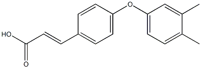 3-[4-(3,4-dimethylphenoxy)phenyl]prop-2-enoic acid 结构式