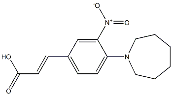 3-[4-(azepan-1-yl)-3-nitrophenyl]prop-2-enoic acid 结构式