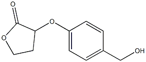 3-[4-(hydroxymethyl)phenoxy]oxolan-2-one 结构式