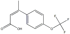 3-[4-(trifluoromethoxy)phenyl]but-2-enoic acid 结构式