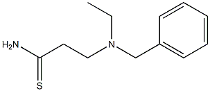 3-[benzyl(ethyl)amino]propanethioamide 结构式