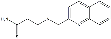 3-[methyl(quinolin-2-ylmethyl)amino]propanethioamide 结构式
