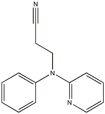 3-[phenyl(pyridin-2-yl)amino]propanenitrile 结构式