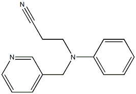 3-[phenyl(pyridin-3-ylmethyl)amino]propanenitrile 结构式