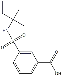 3-{[(1,1-dimethylpropyl)amino]sulfonyl}benzoic acid 结构式