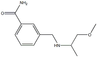 3-{[(1-methoxypropan-2-yl)amino]methyl}benzamide 结构式