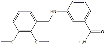 3-{[(2,3-dimethoxyphenyl)methyl]amino}benzamide 结构式