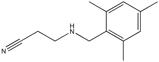 3-{[(2,4,6-trimethylphenyl)methyl]amino}propanenitrile 结构式