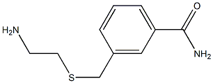 3-{[(2-aminoethyl)thio]methyl}benzamide 结构式