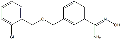 3-{[(2-chlorobenzyl)oxy]methyl}-N'-hydroxybenzenecarboximidamide 结构式