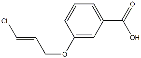 3-{[(2E)-3-chloroprop-2-enyl]oxy}benzoic acid 结构式