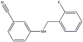 3-{[(2-fluorophenyl)methyl]amino}benzonitrile 结构式