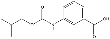 3-{[(2-methylpropoxy)carbonyl]amino}benzoic acid 结构式