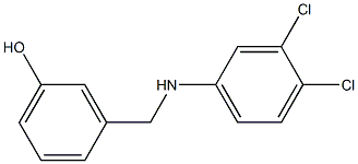 3-{[(3,4-dichlorophenyl)amino]methyl}phenol 结构式