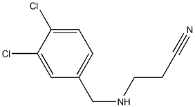 3-{[(3,4-dichlorophenyl)methyl]amino}propanenitrile 结构式