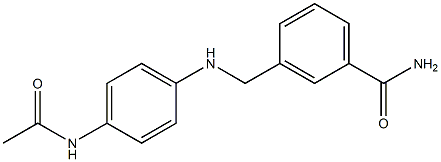 3-{[(4-acetamidophenyl)amino]methyl}benzamide 结构式