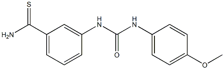 3-{[(4-methoxyphenyl)carbamoyl]amino}benzene-1-carbothioamide 结构式