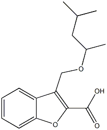 3-{[(4-methylpentan-2-yl)oxy]methyl}-1-benzofuran-2-carboxylic acid 结构式