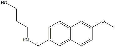 3-{[(6-methoxynaphthalen-2-yl)methyl]amino}propan-1-ol 结构式