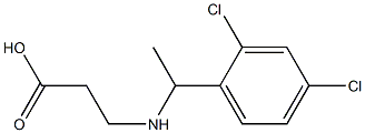 3-{[1-(2,4-dichlorophenyl)ethyl]amino}propanoic acid 结构式