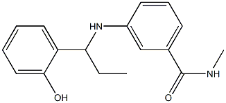 3-{[1-(2-hydroxyphenyl)propyl]amino}-N-methylbenzamide 结构式