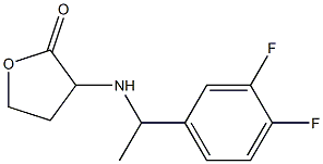 3-{[1-(3,4-difluorophenyl)ethyl]amino}oxolan-2-one 结构式